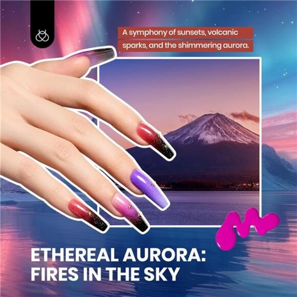 Gel Nail Polish Set, 36 Colors Blue Red White Jelly Polish Kit - Picture 6 of 7